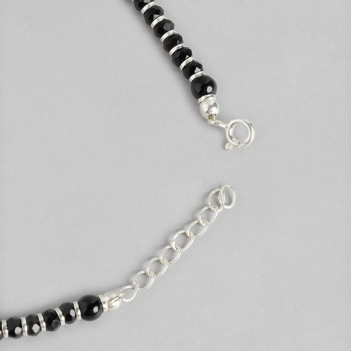 Enchanting Fusion Rhodium Plated 925 Sterling Silver Anklet