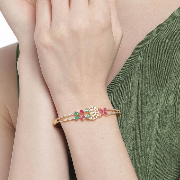 Enchanting Harmony Gold-Plated 925 Sterling Silver Bracelet