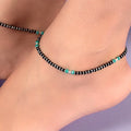 Enchanting Harmony Rhodium Plated 925 Sterling Silver Anklet
