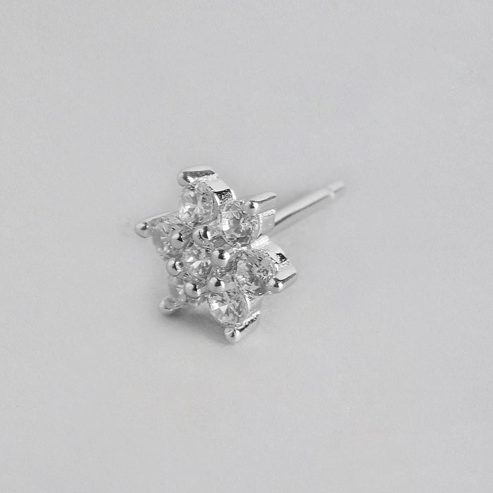 Enchanting Nakshatra Floral Silver Earring Combo