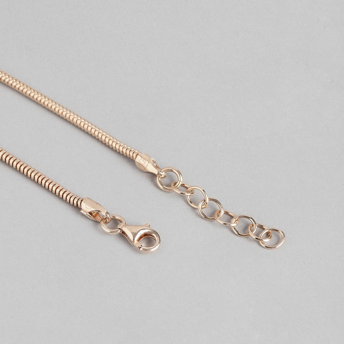 Enchanting Rose 925 Sterling Silver Rose Gold Plated Bracelet