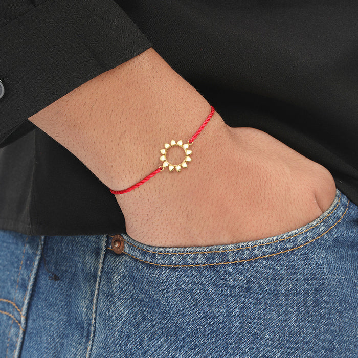 Endearing Union: The Bhai-Bhabhi 925 Sterling Silver Rakhi Duo