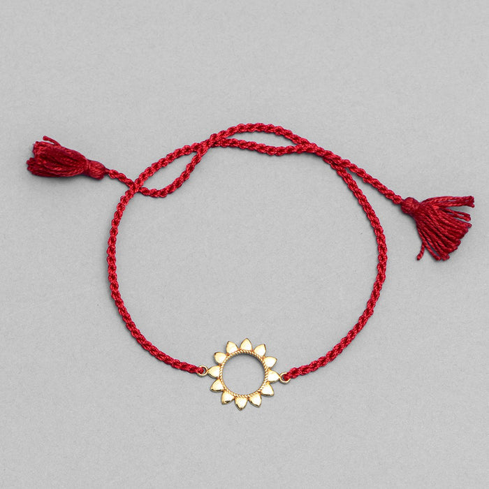 Endearing Union: The Bhai-Bhabhi 925 Sterling Silver Rakhi Duo