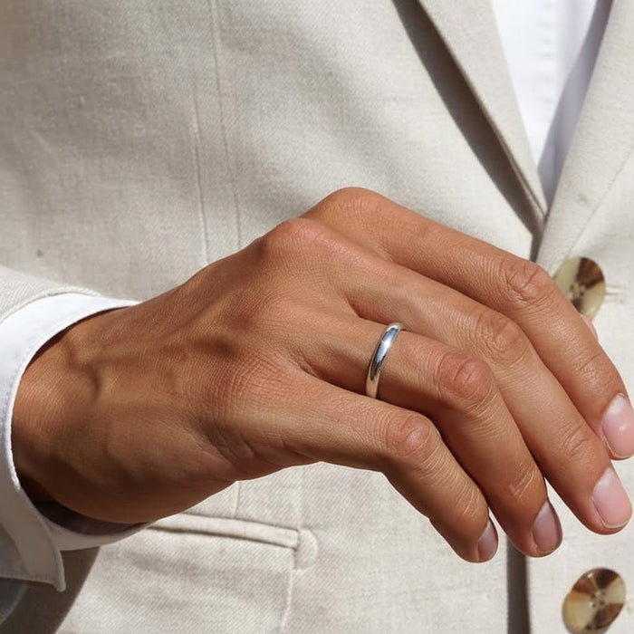 Endless Bond Rhodium Plated 925 Silver Ring Set