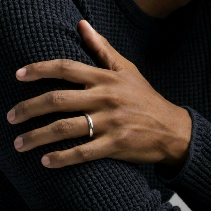 Endless Bond Rhodium Plated 925 Silver Ring Set
