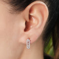 Enhanced Rhodium Plated CZ Floral 925 Sterling Silver Earrings