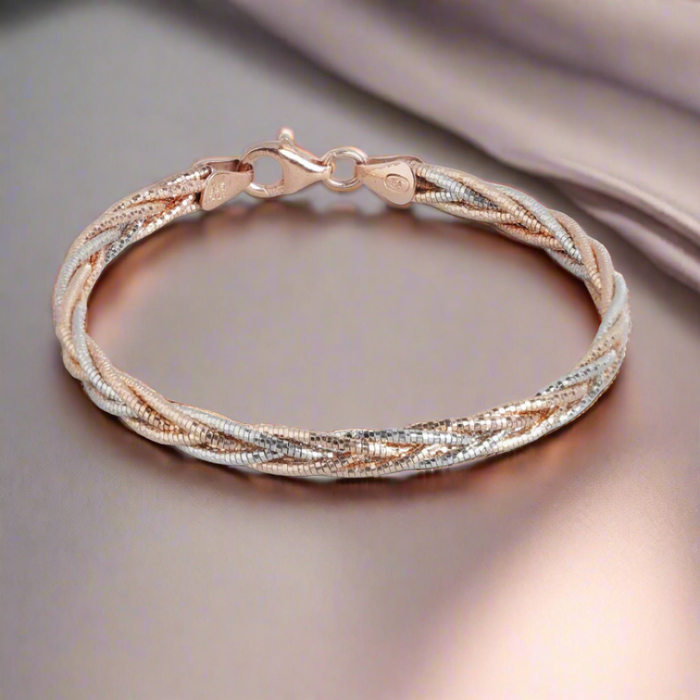 Entangled 925 Sterling Silver Bracelet