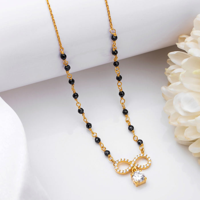Eternal Bond 925 Sterling Silver Gold-Plated Mangalsutra