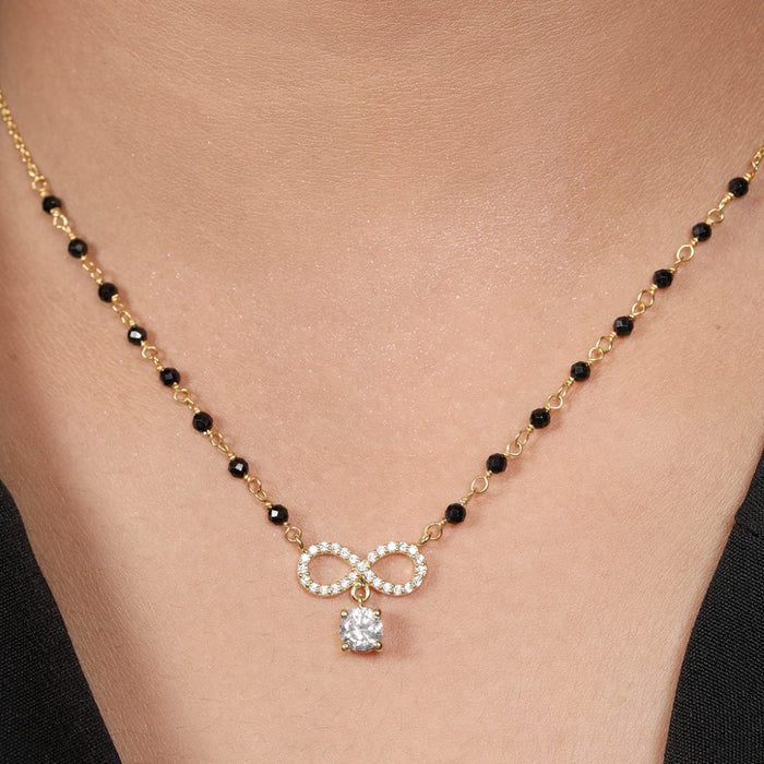 Eternal Bond 925 Sterling Silver Gold-Plated Mangalsutra