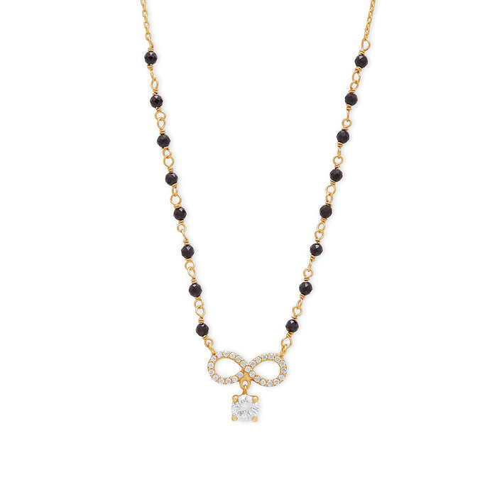 Eternal Bond 925 Sterling Silver Gold-Plated Mangalsutra