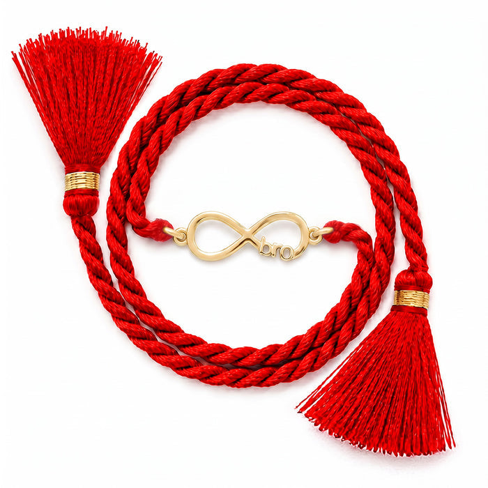 Eternal Bond Infinity Bro Gold Plated Silver Rakhi (Zavya Signature)