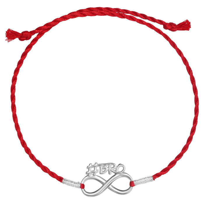 Eternal Bond Rhodium-Plated 925 Sterling Silver Bro Rakhi Combo