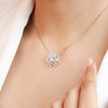 Eternal Elegance 925 Sterling Silver Rhodium Plated Pendant with Chain