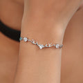925 Sterling Silver Eternal Heart Rhodium Plated 925 Sterling Silver Bracelet for Women – Zavya