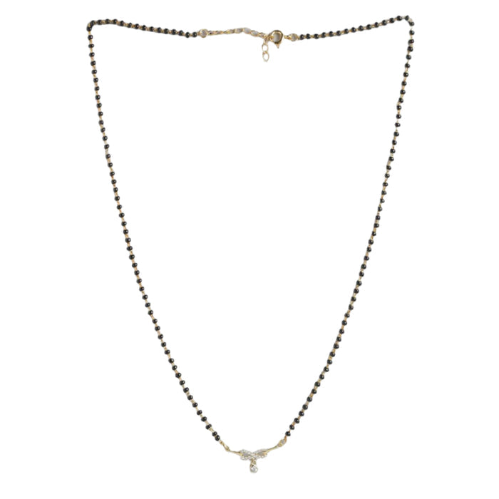 Eternal Infinity Gold Plated CZ 925 Sterling Silver Mangalsutra