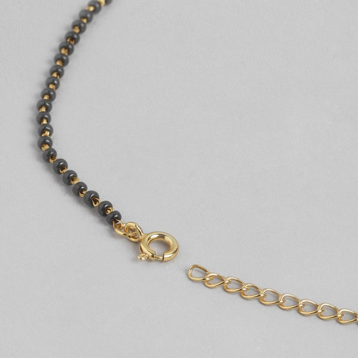 Eternal Infinity Gold Plated CZ 925 Sterling Silver Mangalsutra
