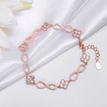 Eternal Infinity Rose Gold Plated 925 Sterling Silver Infinity Bracelet