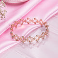 Eternal Love 925 Sterling Silver Rose Gold Plated Heart Bracelet