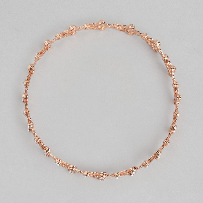 Eternal Love 925 Sterling Silver Rose Gold Plated Heart Bracelet