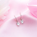 Eternal Love Radiance Rhodium Plated CZ 925 Sterling Silver Heart Earrings