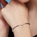 925 Sterling Silver Infinity with Solitaire Drop 925 Silver Mangalsutra Bracelet for Women – Zavya