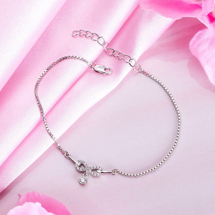 Eternal Radiance Rhodium-Plated 925 Sterling Silver
