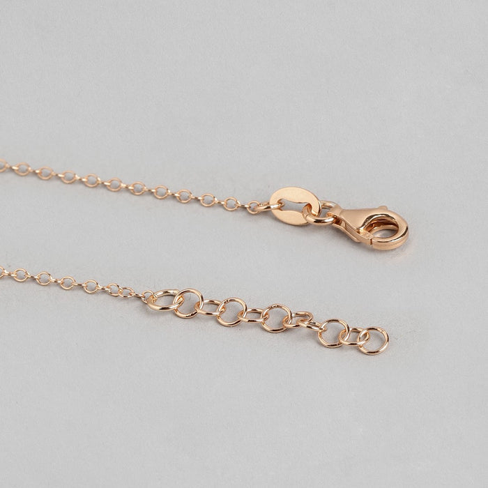 Eternal Rose Gold Radiance 925 Sterling Silver Infinity Chain Anklet