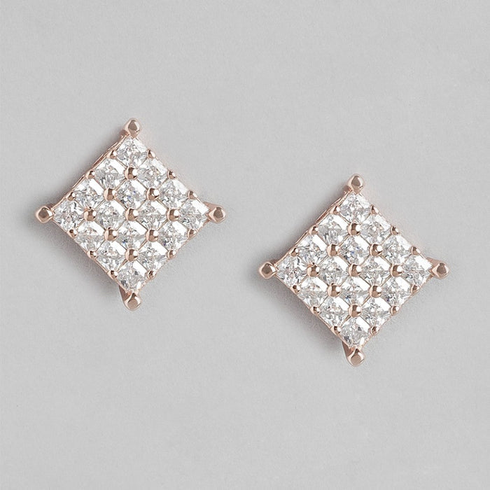 Eternal Shimmer Rose Gold Plated 925 Sterling Silver Earrings