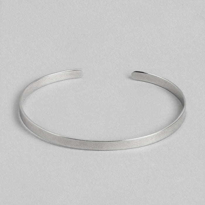 Eternal Simplicity Rhodium-Plated 925 Sterling Silver Bracelets