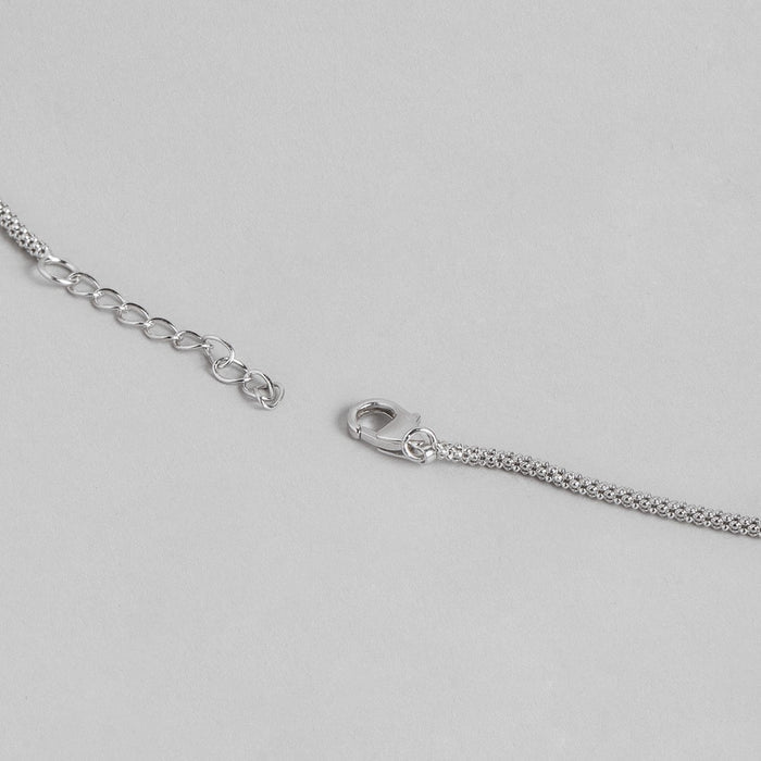 Eternal Sparkle Rhodium-Plated Cubic Zirconia 925 Sterling Silver Necklace