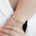 Eternal Union Gold-Plated 925 Sterling Silver CZ Mangalsutra Bracelet