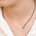 Eternal Vows Rhodium-Plated 925 Sterling Silver Mangalsutra for Eternal Love