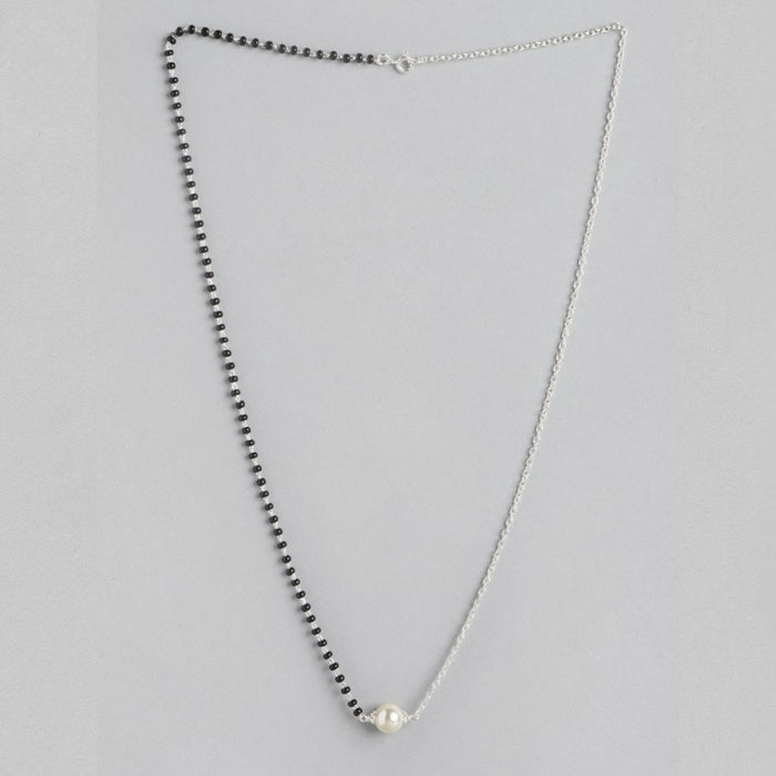 Eternal Vows Rhodium-Plated 925 Sterling Silver Mangalsutra for Eternal Love