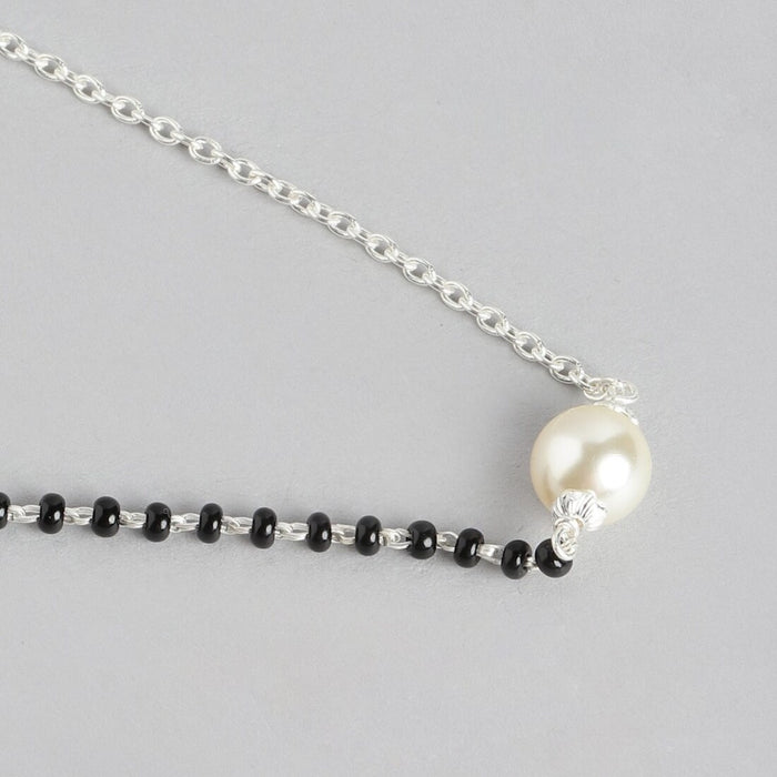 Eternal Vows Rhodium-Plated 925 Sterling Silver Mangalsutra for Eternal Love