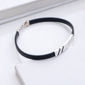Ethereal Allure Rhodium-Plated 925 Sterling Silver Bracelet for Him