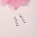 Ethereal Blooms 925 Sterling Silver Rhodium-Plated Flower Earrings