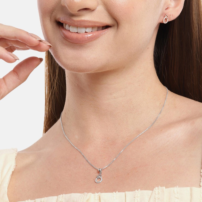 Ethereal Essence 925 Sterling Silver Abstract Jewelry Set