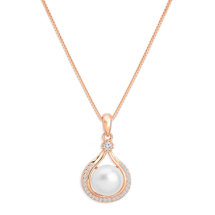 Ethereal Fusion: Rose Gold Plated 925 Sterling Silver Pendant