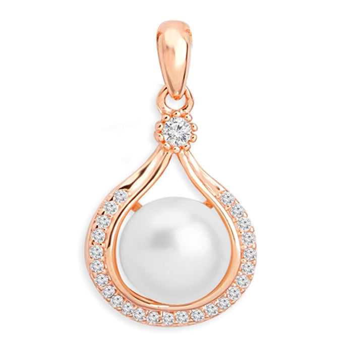Ethereal Fusion: Rose Gold Plated 925 Sterling Silver Pendant