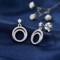 Ethereal Rhodium Plated 925 Silver Earring
