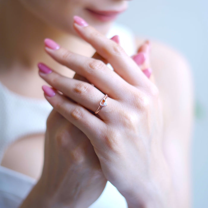 Everlasting Love - Beloved 925 Silver Ring (Adjustable size) Rose Gold Gift Hamper