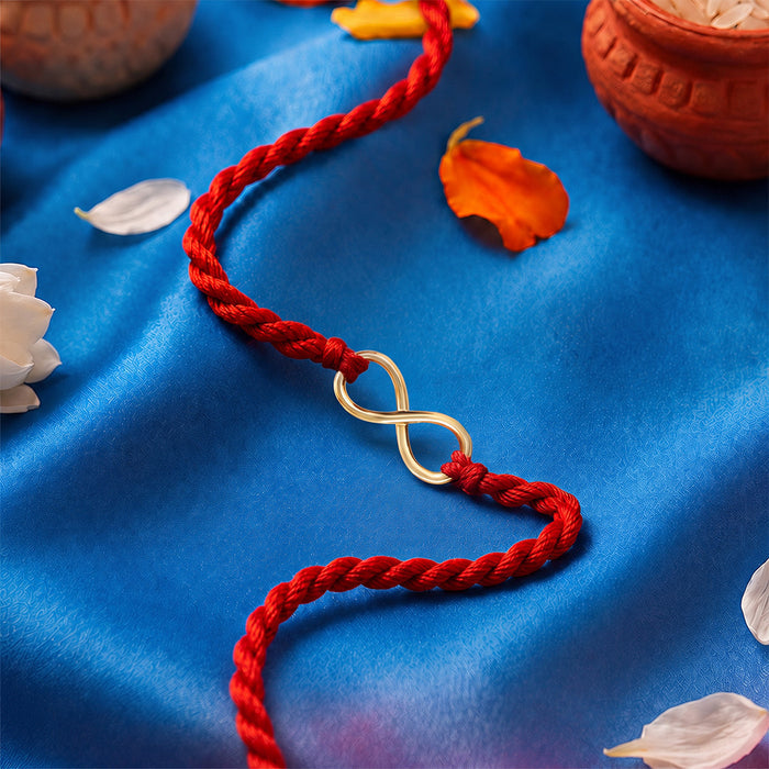 Everlasting Love Gold-Plated 925 Sterling Silver Rakhi
