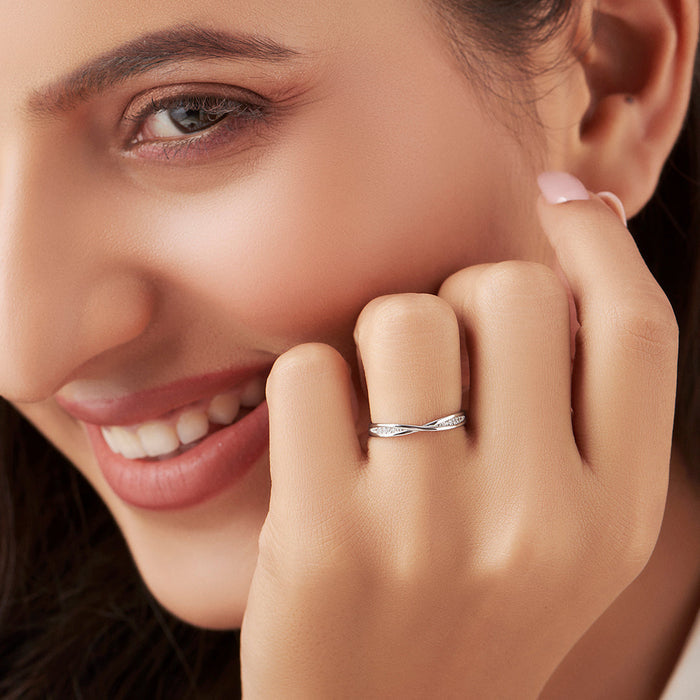 925 Sterling Silver Everyday Grace Silver Ring for Women for Women – Zavya