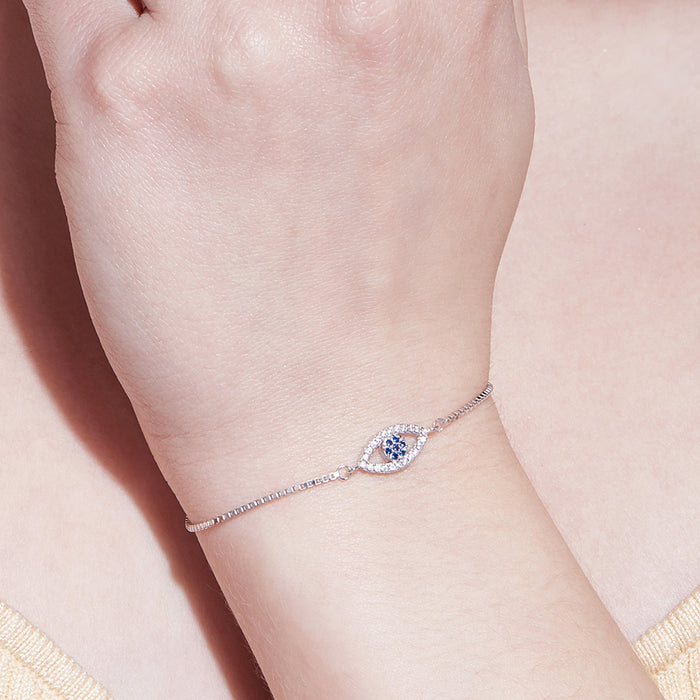 Evil Eye 925 Silver Bracelets Gift Hamper