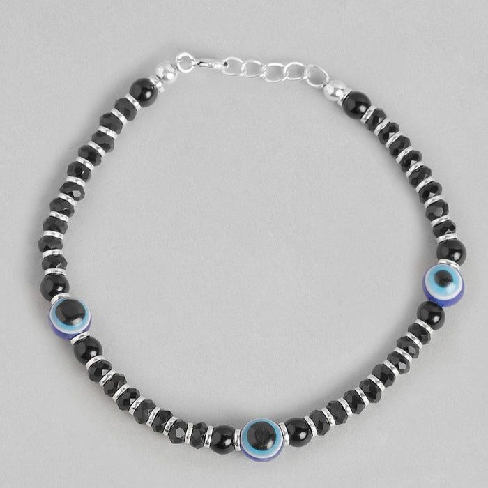 Evil Eye Beaded 925 Sterling Silver Kids Bracelet (Age : 0 - 3 Years)
