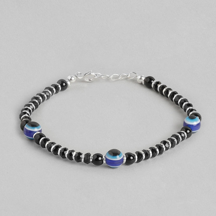 Evil Eye Beaded 925 Sterling Silver Kids Bracelet (Age : 0 - 3 Years)