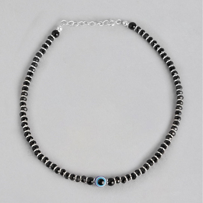 Evil Eye Beads 925 Sterling Silver Anklets