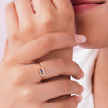 Evil Eye Gold Plated 925 Sterling Silver Women Ring (Adjustable)