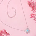 Evil Eye Guardian Rhodium-Plated Cubic Zirconia 925 Sterling Silver Necklace