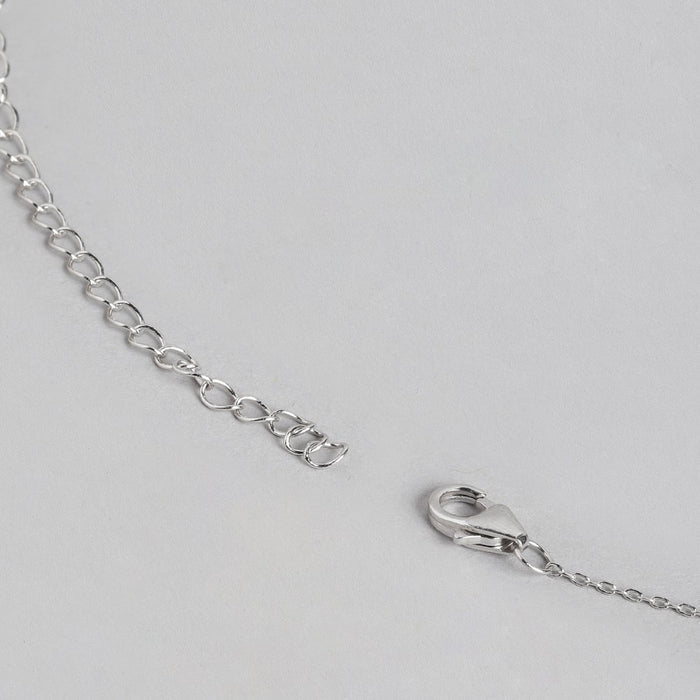 Evil Eye Guardian Rhodium-Plated Cubic Zirconia 925 Sterling Silver Necklace
